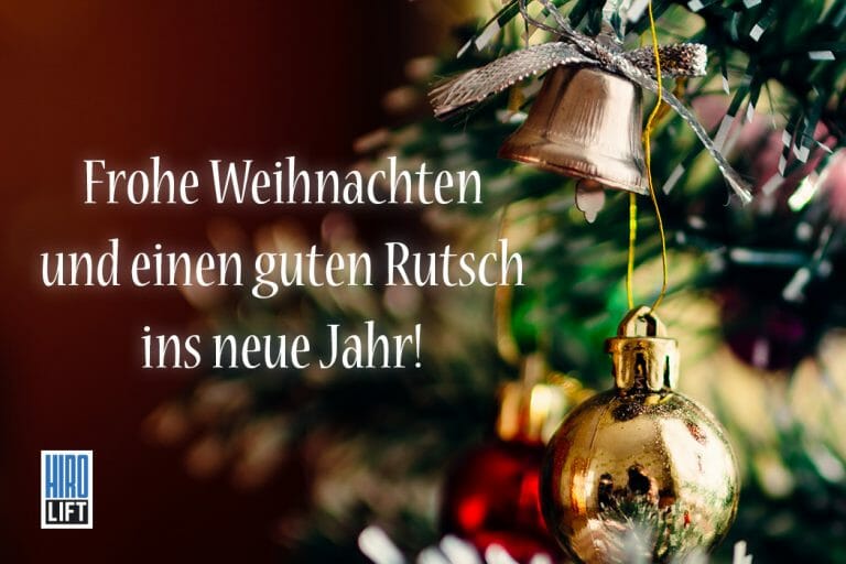 Frohe Weihnachten und einen guten Rutsch ins neue Jahr!